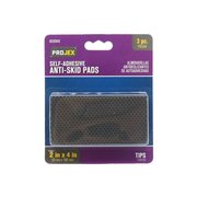 Projex Rubber Self Adhesive Non-Skid Pad Black Rectangle 2 in. W X 4 in. L , 3PK P0043